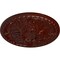 Ekena Millwork Tristan Ceiling Medallion (Fits Canopies up to 6 1/4"), 32 3/8"OD x 3 1/2"P, Brushed Mahogany CM32TNBMF - alternate 4